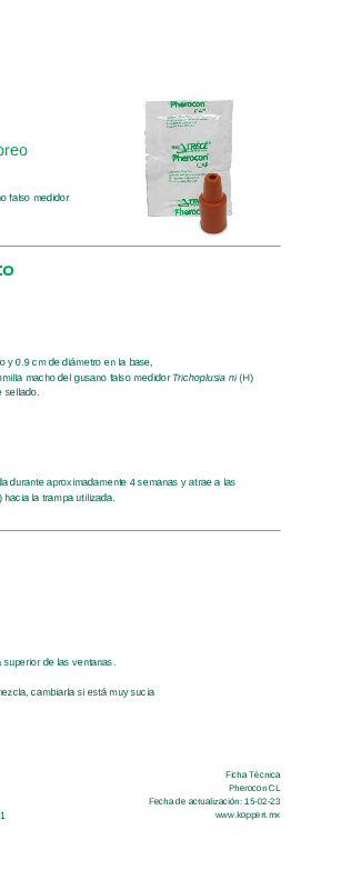Ficha técnica Pherocon CL