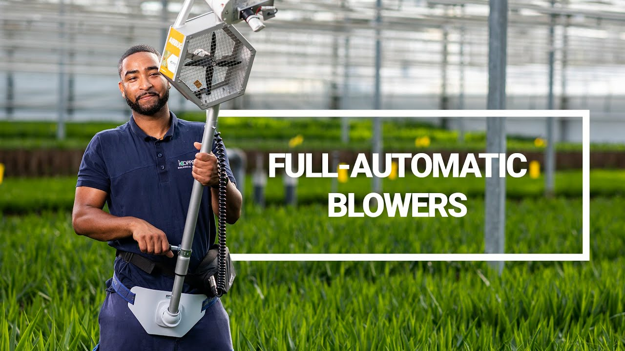 The 3 full-automatic blowers to distribute natural enemies from Koppert BIological Systems