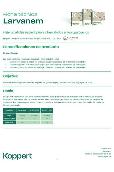 Ficha Técnica Larvanem