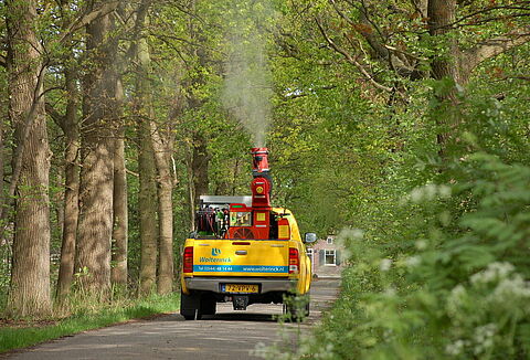 Especialista en árboles Wolterinck: Control de la oruga procesionaria del roble con Entonem