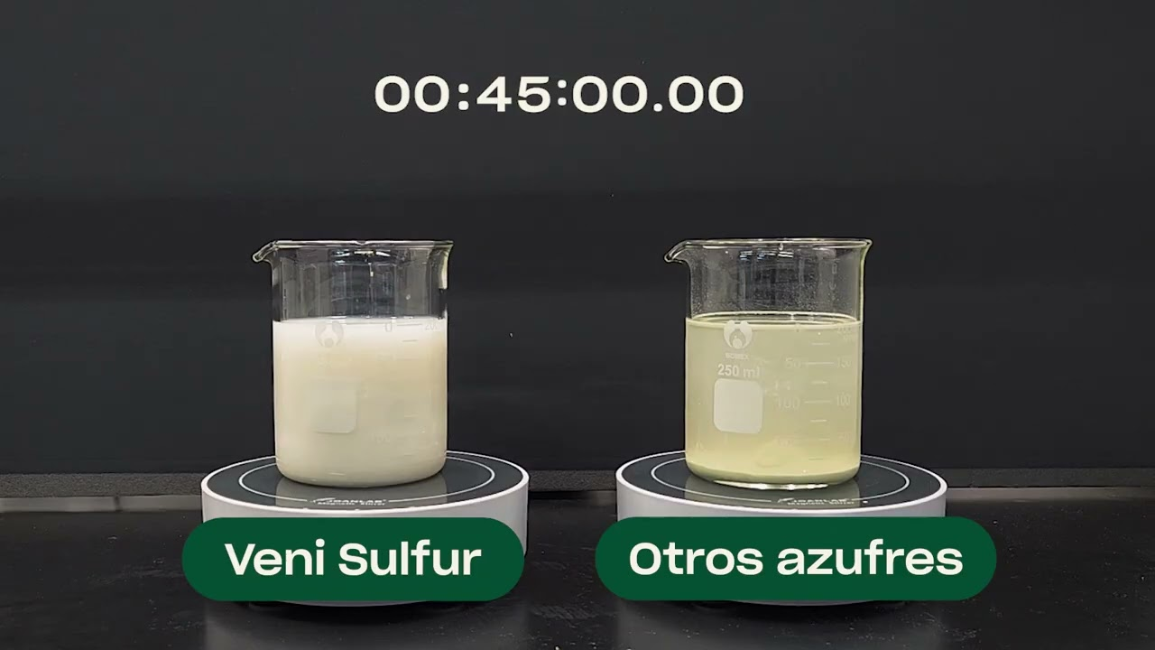 Veni Sulfur - Eficacia superior gracias a una distribución uniforme