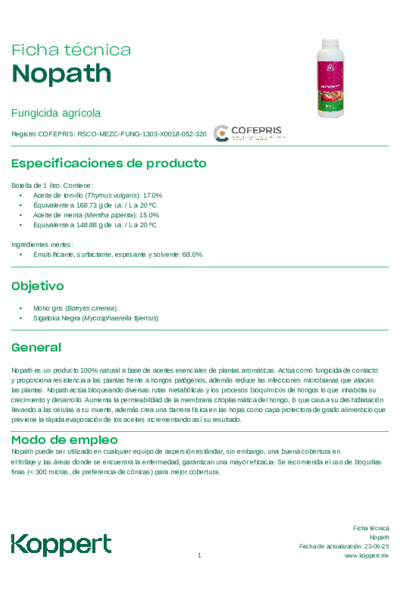 Ficha técnica No Path