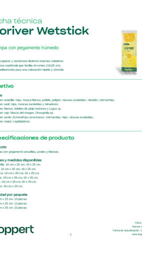 Ficha técnica Horiver Wetstick