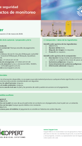 Hoja de seguridad Horiver