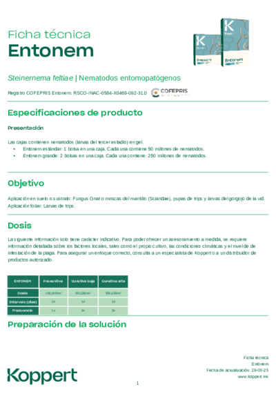 Ficha Técnica Entonem (OMRI)