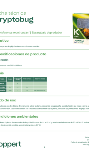 Ficha técnica Cryptobug