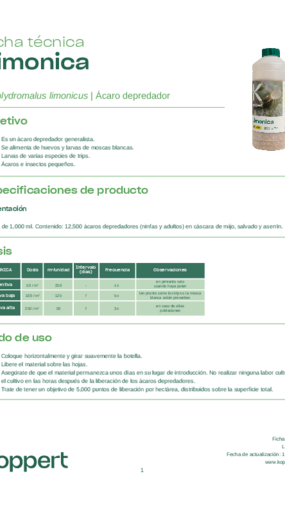 Ficha Técnica Limónica
