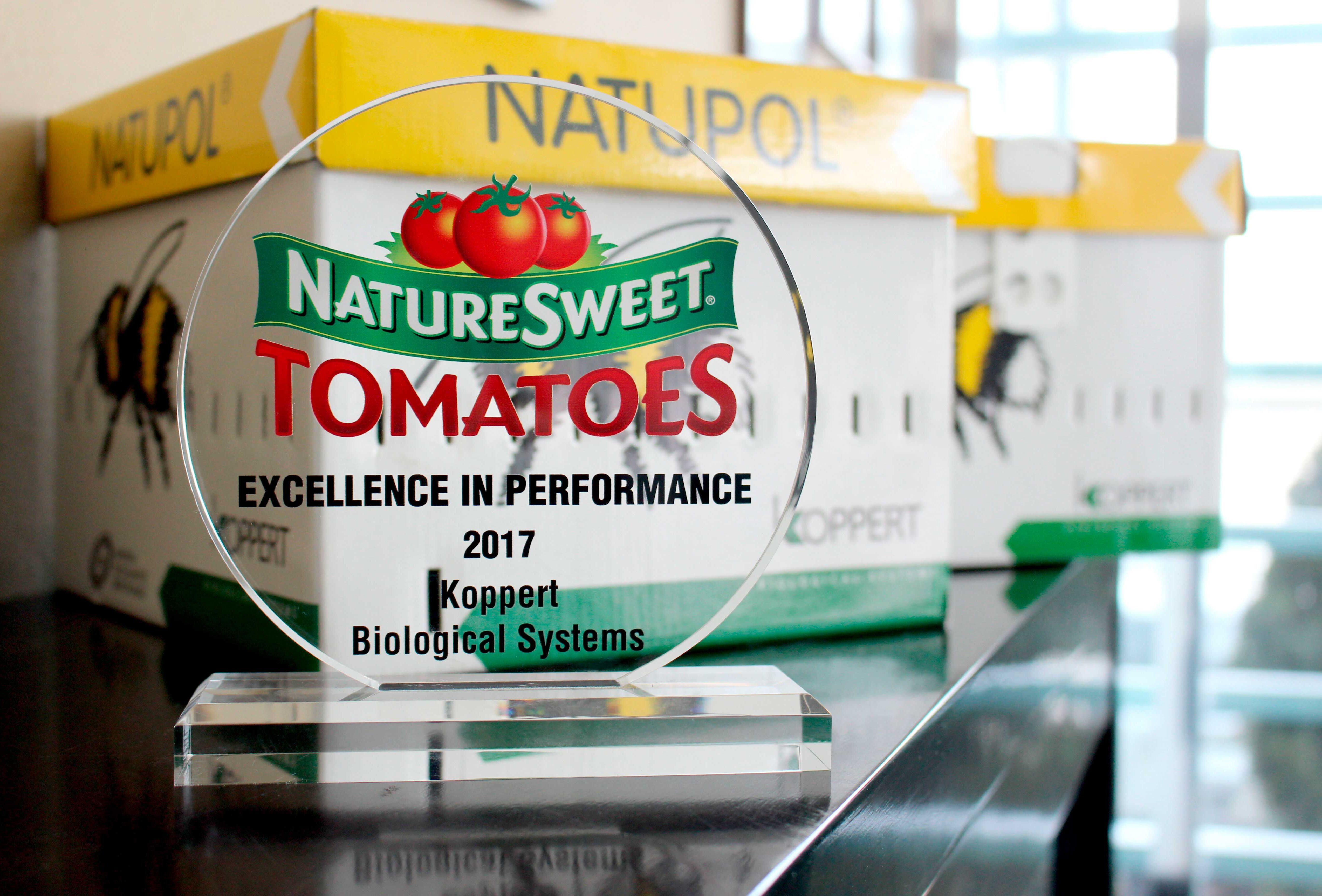 NatureSweet otorga el reconocimiento “Excellence in performance” a Koppert México